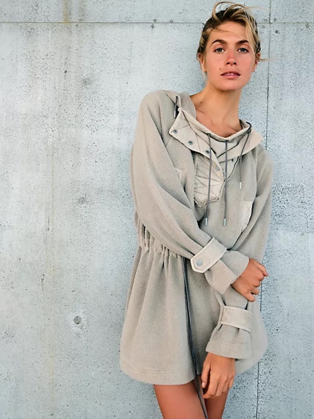 We The Free Sadie Surplus Slouchy Longline Knit Jacket Women's Large